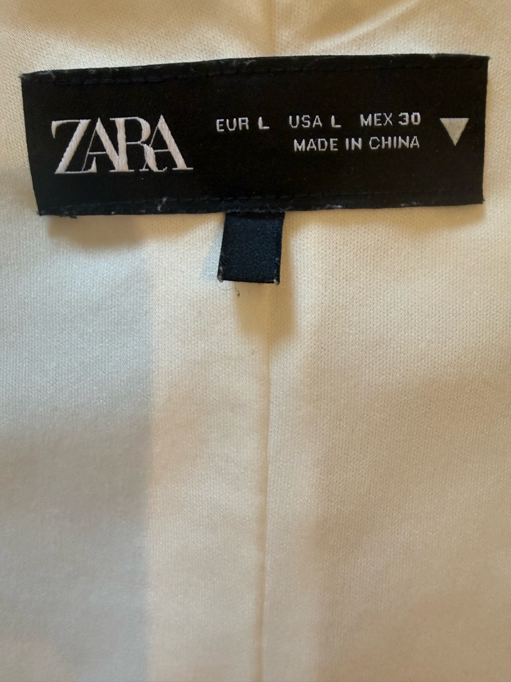 Zara White Square Neck Sleeveless Top - Picture 3 of 3